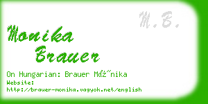 monika brauer business card